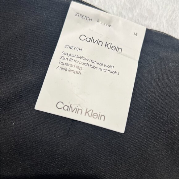 Calvin Klein stretch black office or casual pants - Picture 3 of 9